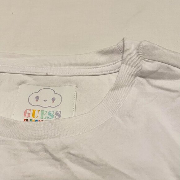 GUESS x FriendsWithYou Tshirt Womens Crop Baby Tee Size Small Shirt - Picture 5 of 16
